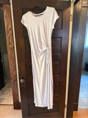 Wilfred Lavender Tie-Side Maxi Dress